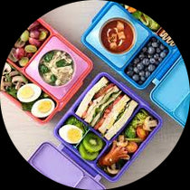 علب غداء وقوارير