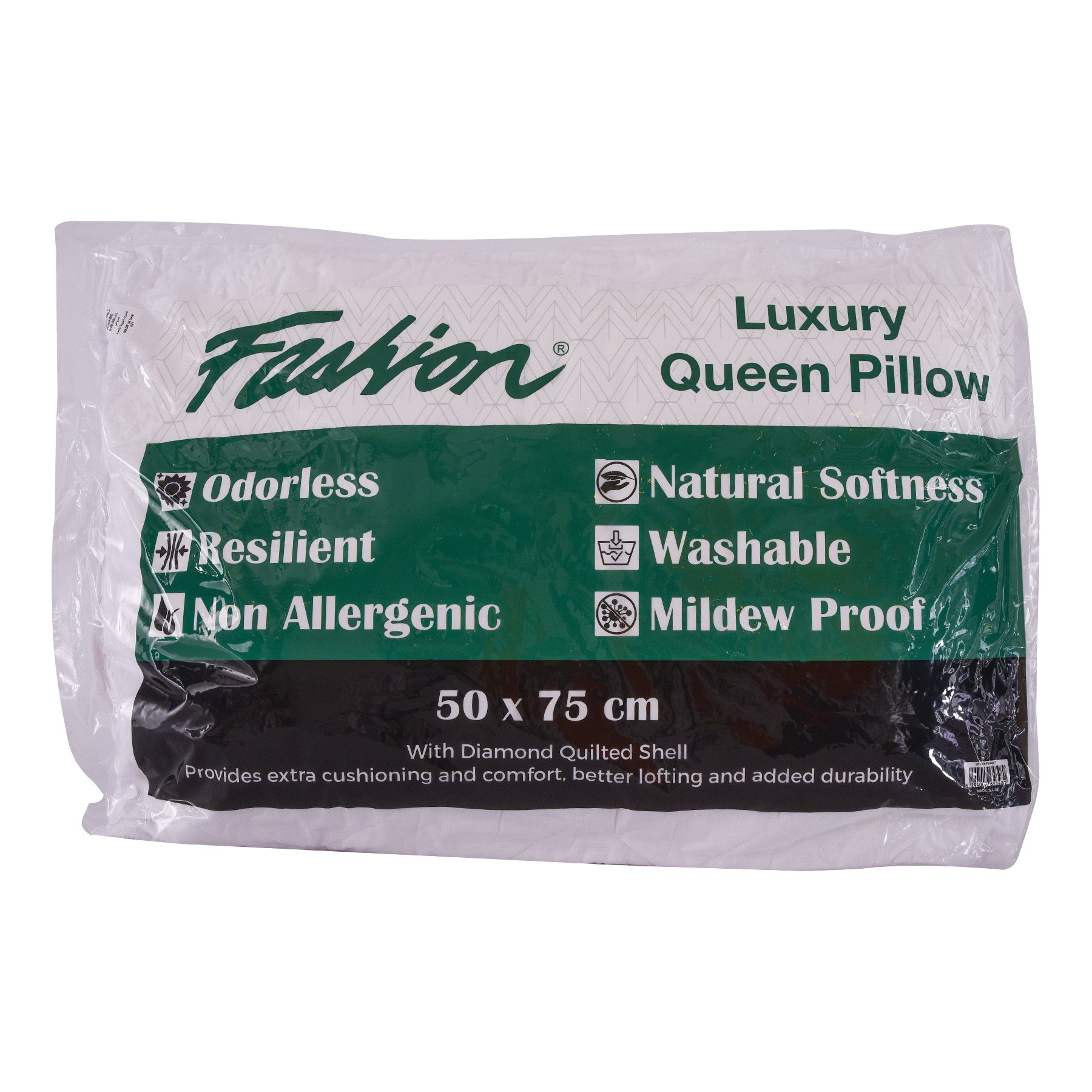 Vacuum Pillow , White Color Size: 50x75 cm.