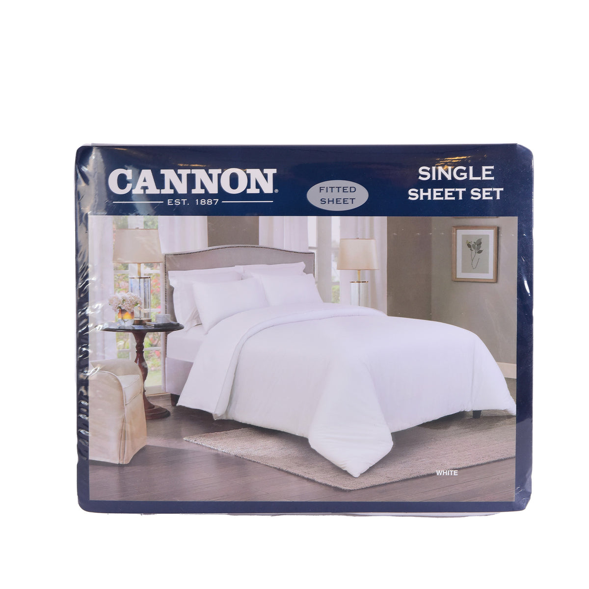 2PCS Fitted Plain bed sheet set