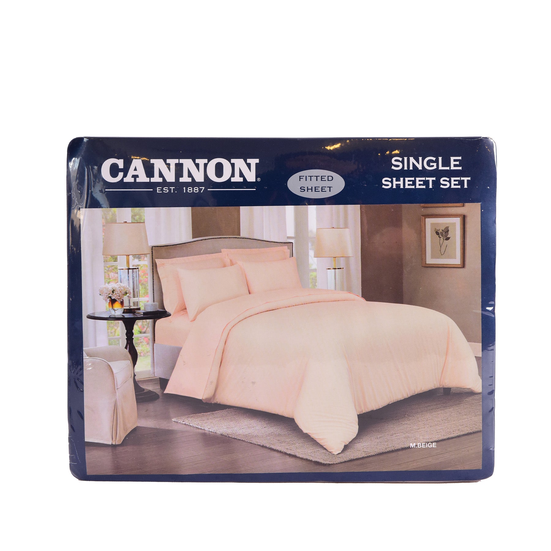 2PCS Fitted Plain bed sheet set