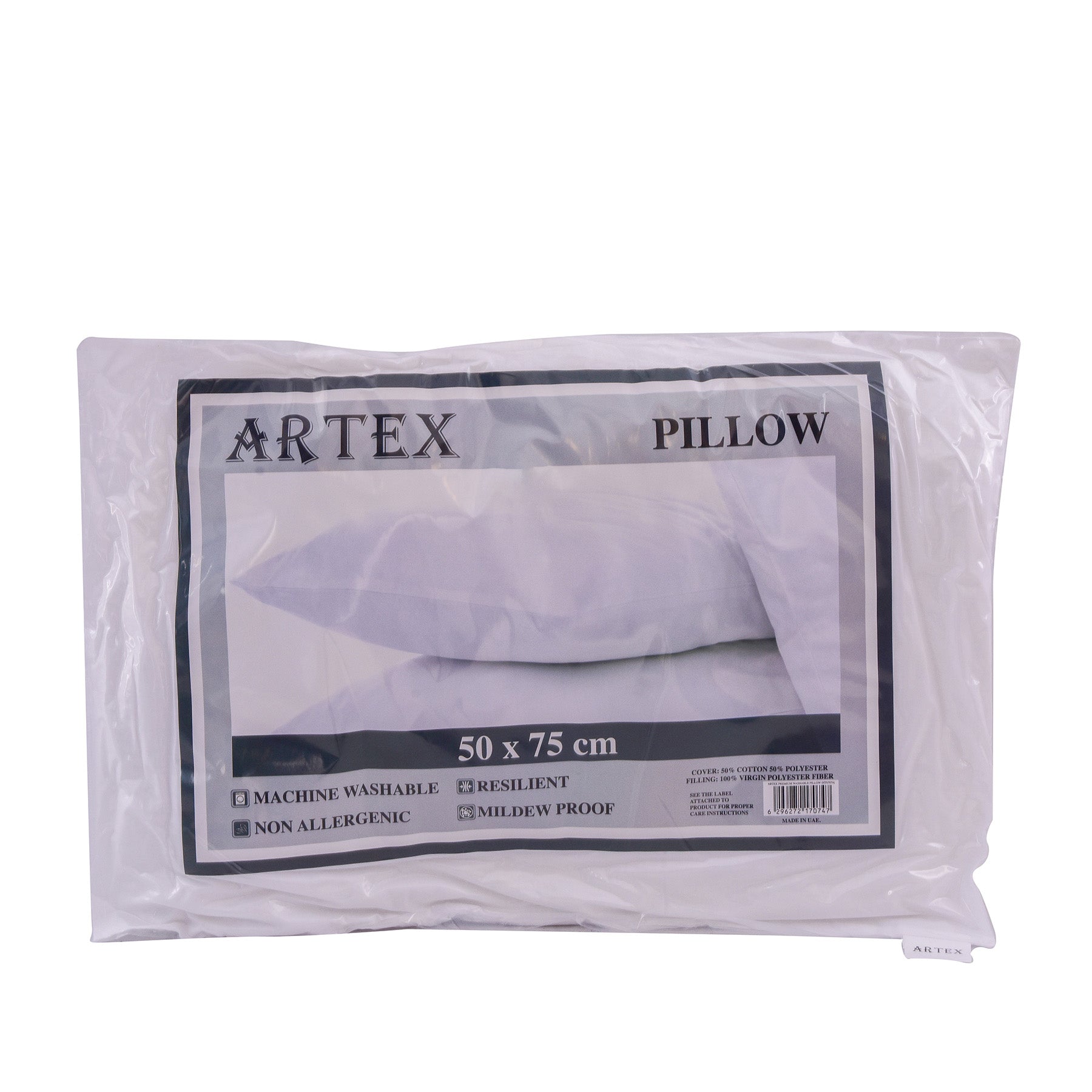Premium Pillow , White ColorSize: 50x75 cm