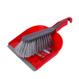 Dustpan with brush, RedSize: 19 cm