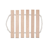Geor Rack With Handle - 7 Slats 22X22Cm - Beige