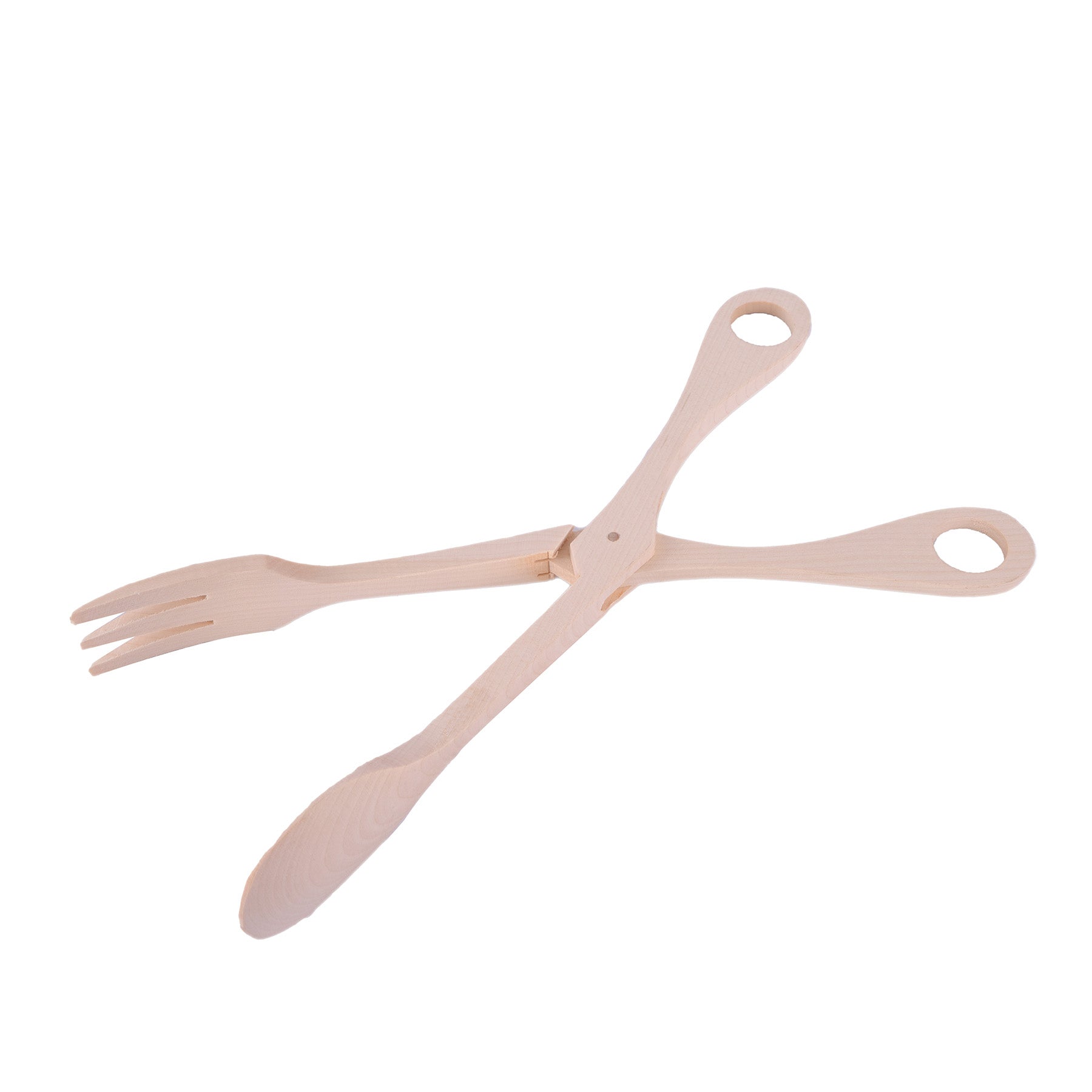 Wooden salad scissors, NaturalSize: 27 cm