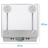 Electronic Glass Kitchen Scale - Silver ColorCan Holds 5 KG