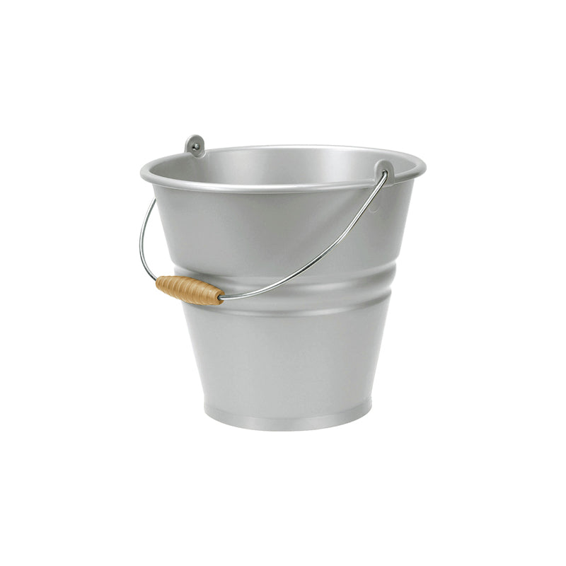 Tontarelli Bucket With Steel Handles 7Lt-Silver