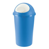 Swing Top Dustbin 45 L -Blue Size: 39x72 cm
