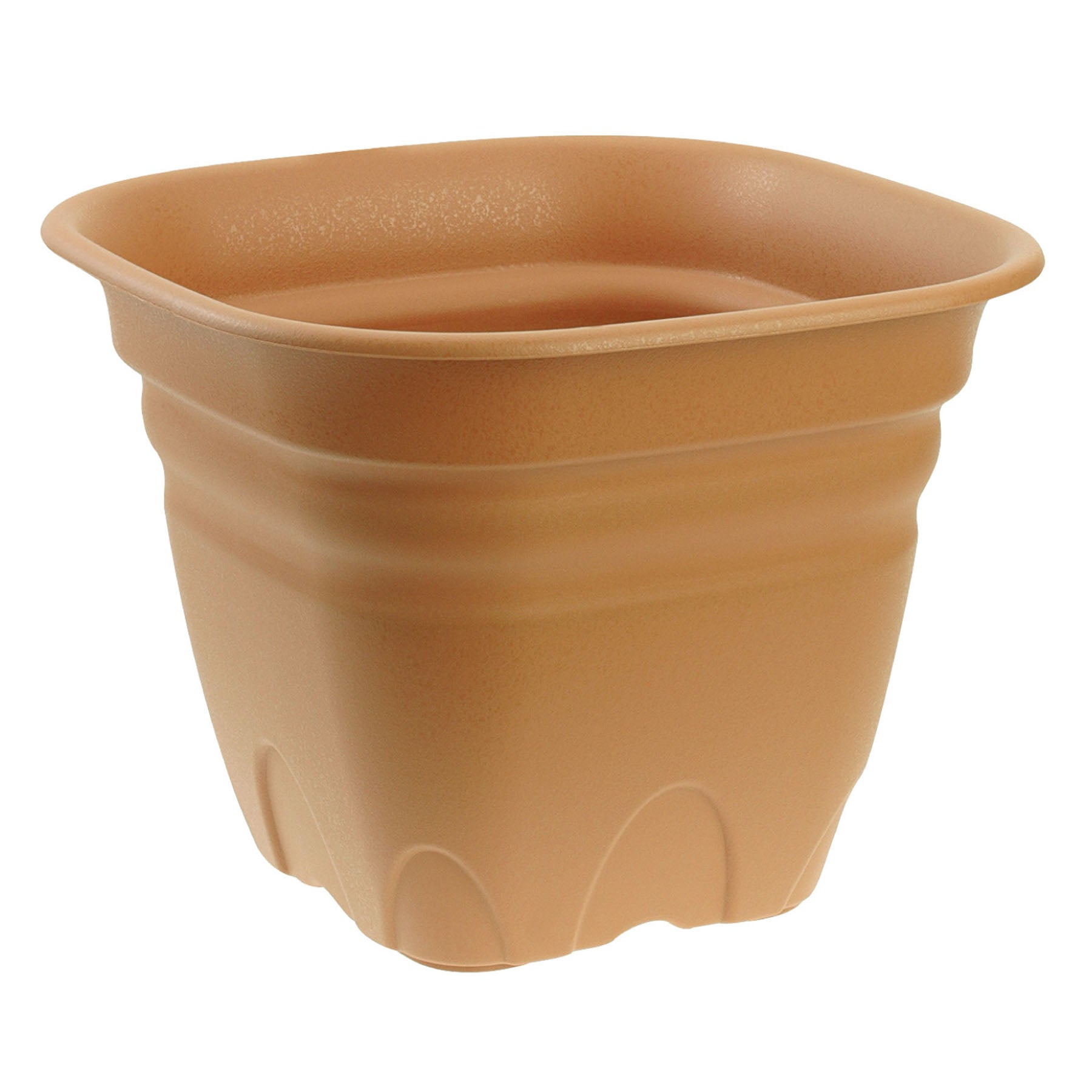Square Tulip Pot - Brown ColorSize: 29.8x29.8x22.6 cm