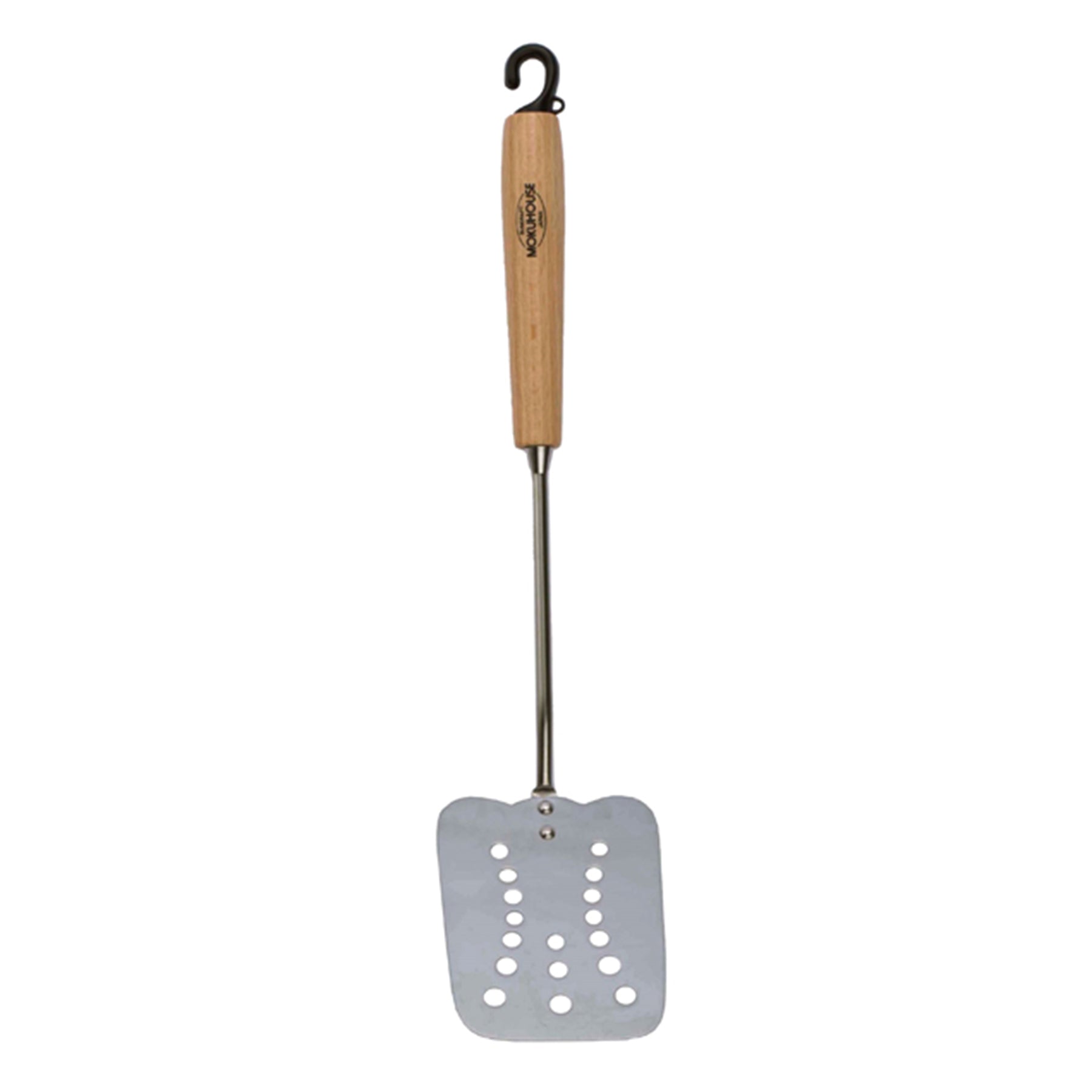 Slotted ladle with handle, Silver Size: 24 cm.
