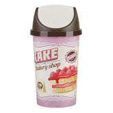 Swing Top Dustbin 25 L - BrownSize: 32.5x61.5 cm