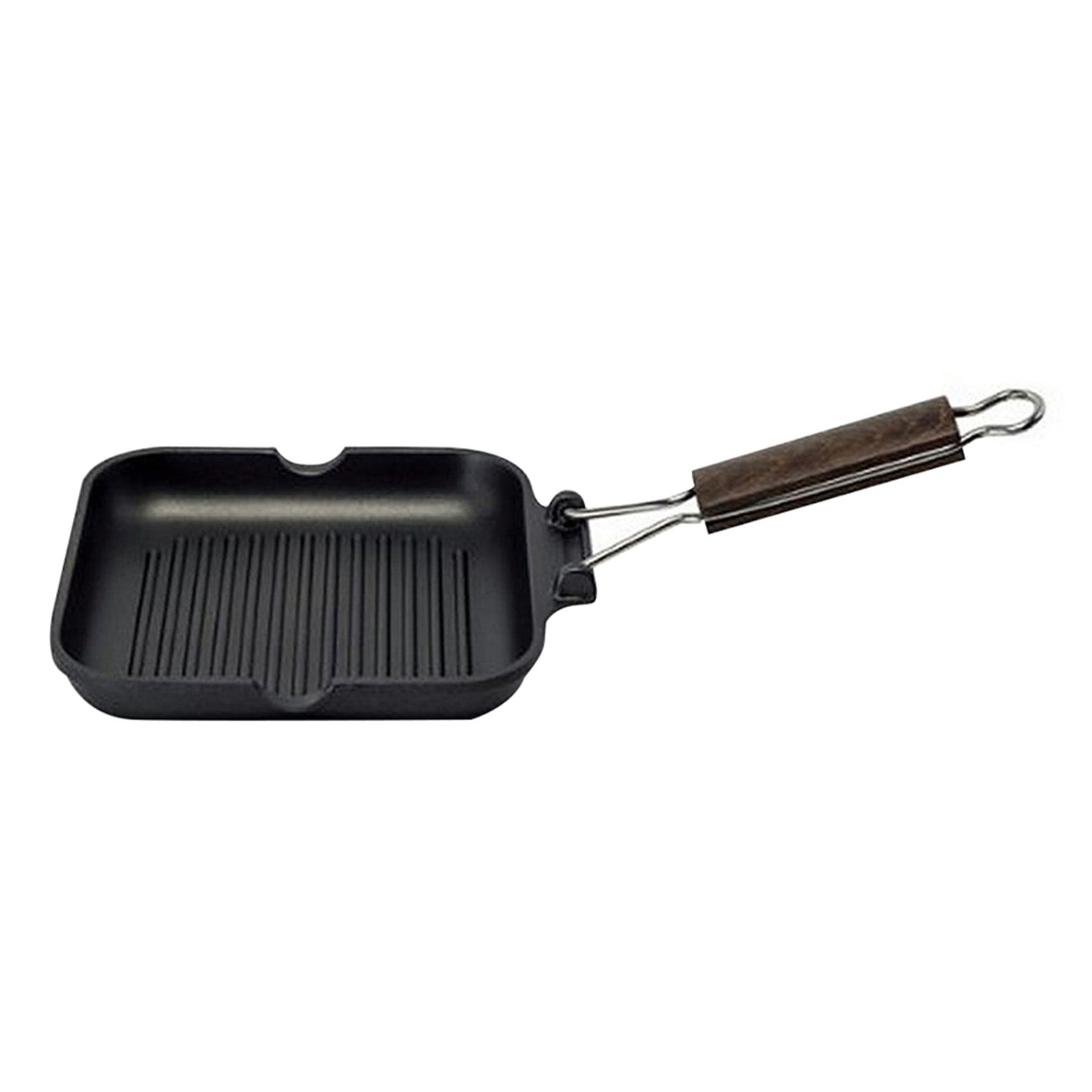 Grilling Pan with handle, BlackSize: 20.5 x 20.5 cm