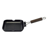 Grilling Pan with handle, BlackSize: 20.5 x 20.5 cm