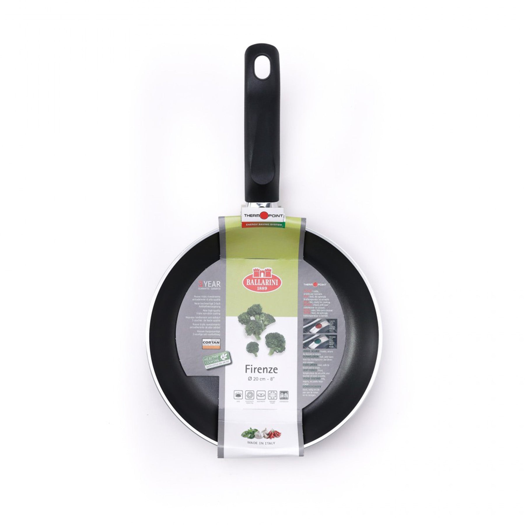 Frying Pan with handle, BlackSize: 20 cm