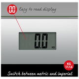 Salter Glass Electronic Bathroom Scale #92-Silver&Black