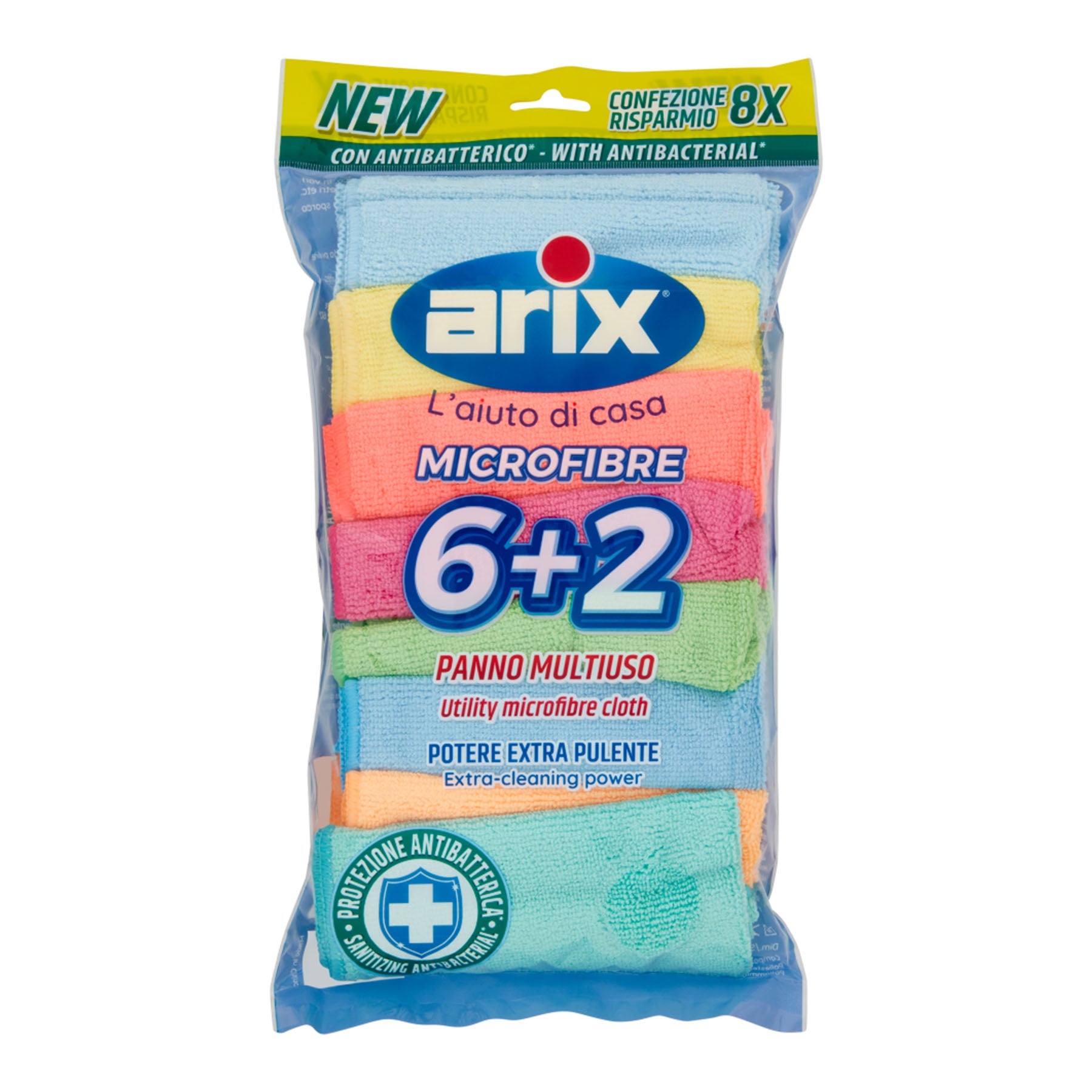 Anti-bacterial Microfiber cloths Contains: 8 pcs