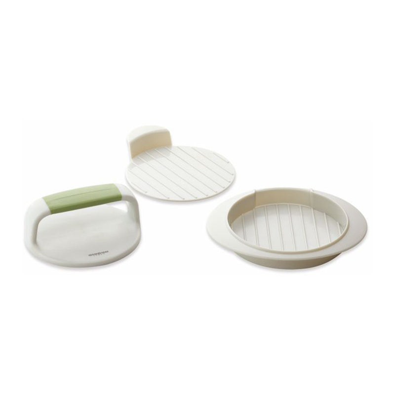 Ghidini Veggie Burger & Hamburger Presser With Ejector In Vera - White