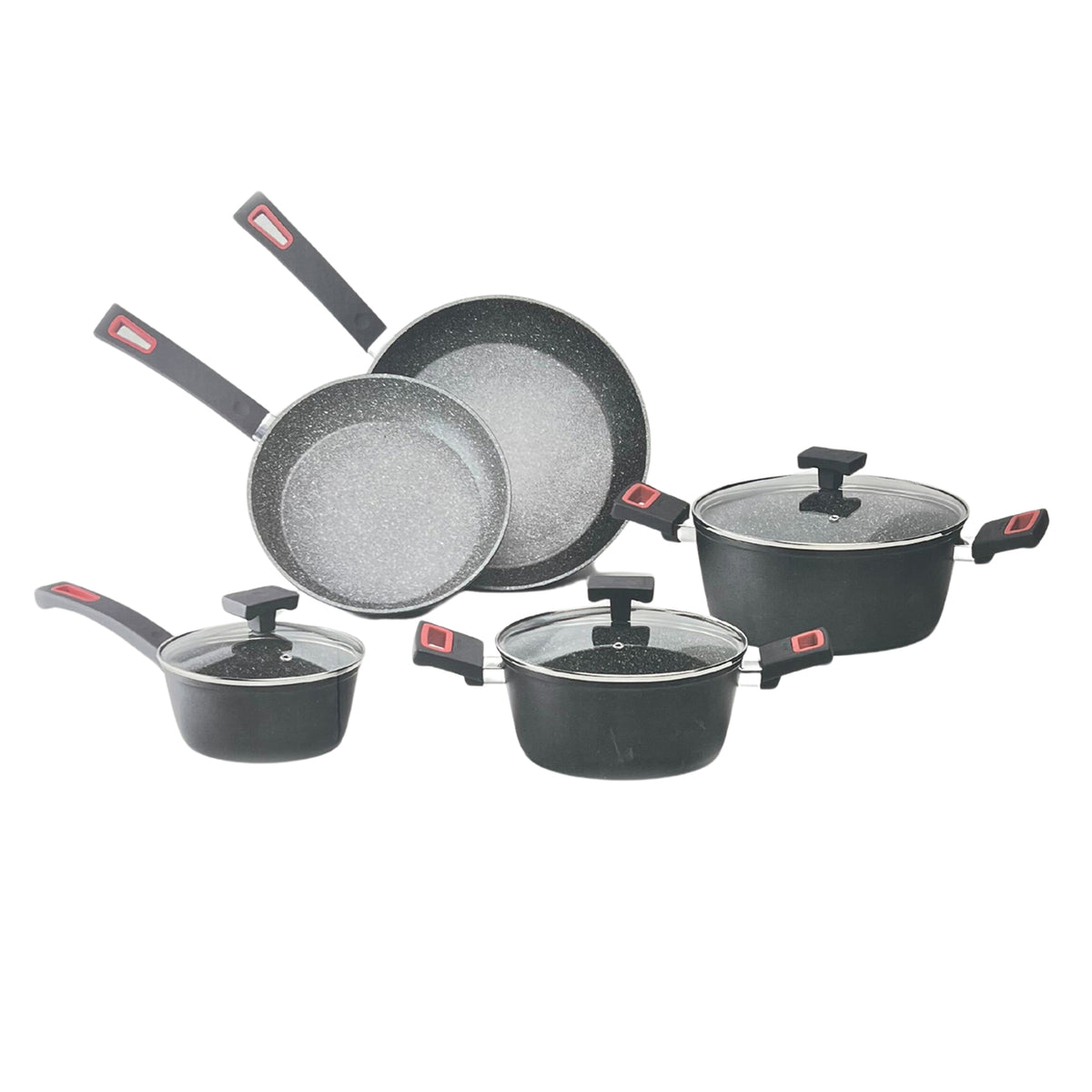Cookware Set of 8 - Black ColorContains 8 Pieces