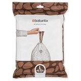 Brabantia Perfect Fit Bin Bags 40-45 Ltr (40 Bags Code L) - - White