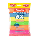 Tonkita Multi Purpose Microfibre Cloth 30X30 6 Pcs-Multticolor