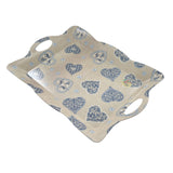 Melamine Tray - Beige & Blue