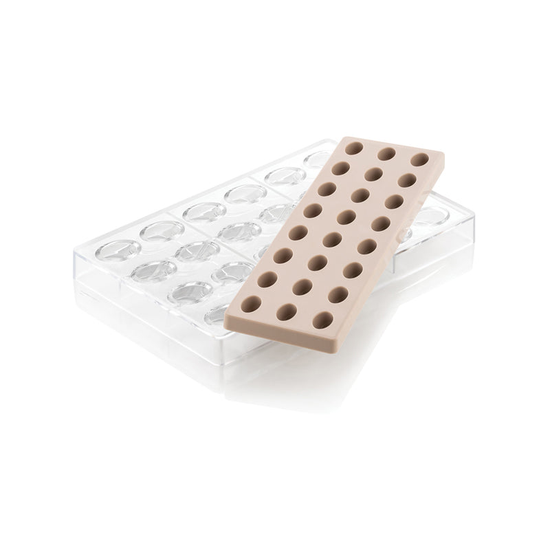 Silikomart Ch014 Kit Ovale Tritan Mould+Silicone Mould Trs -Transparent