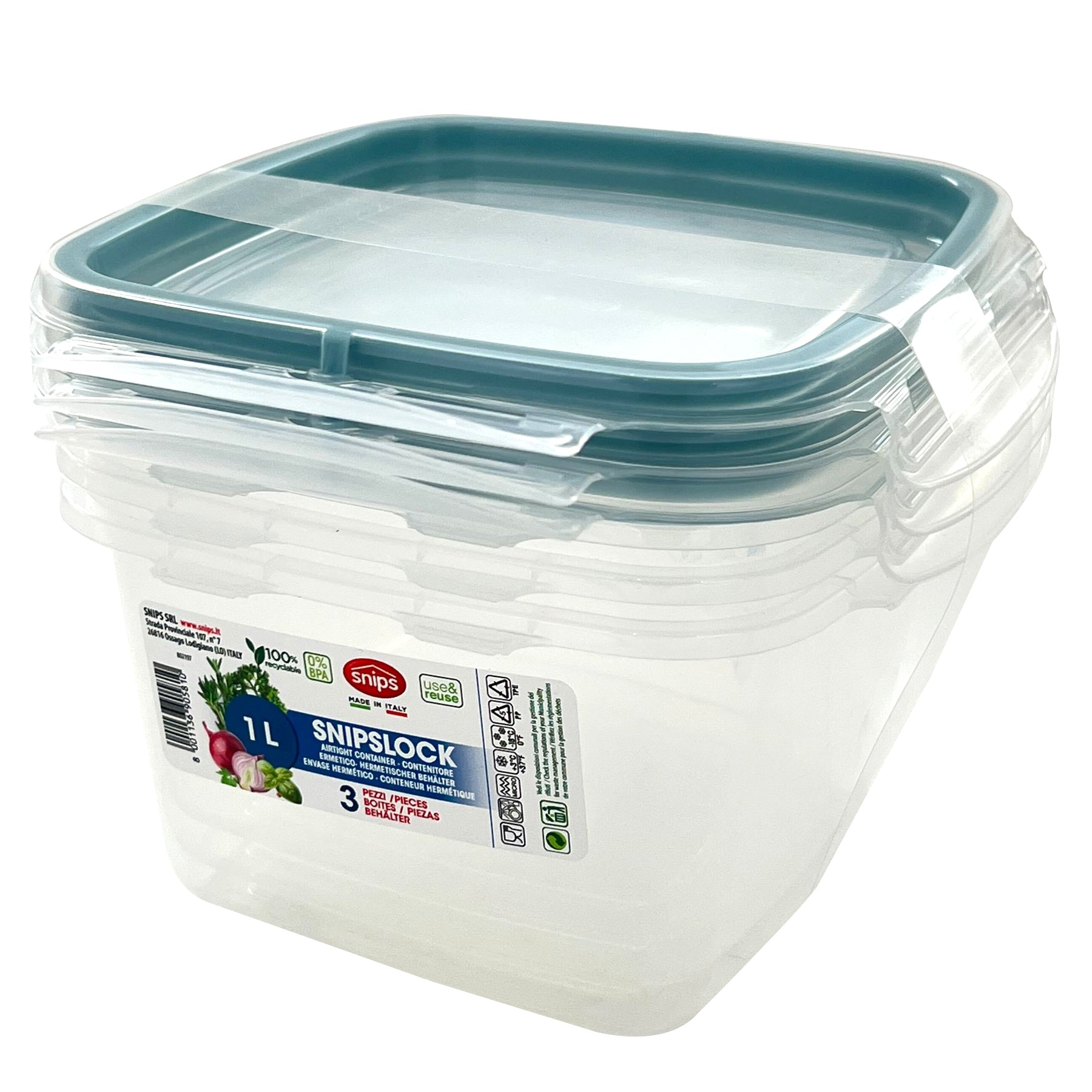 SnipsLock set of 3 pcs. Square