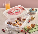 حامل كب كيك - أبيض