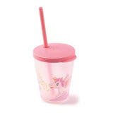 Tumbler 385ML+ Flip Lid & Straw Unicorn