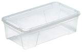 علبة تخزين بلاستيك مع غطاء سعة 8.7 لتر - شفاف