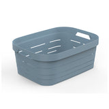 Plastic Deep Spacious Basket Medium 12.8Ltr-Signature - Blue