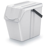 Snips Bin& Recycling 25Ltr -White
