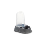 Plastic Pet Feeding Bowl W/Reserve Holder 500Ml-Oasi- Gray