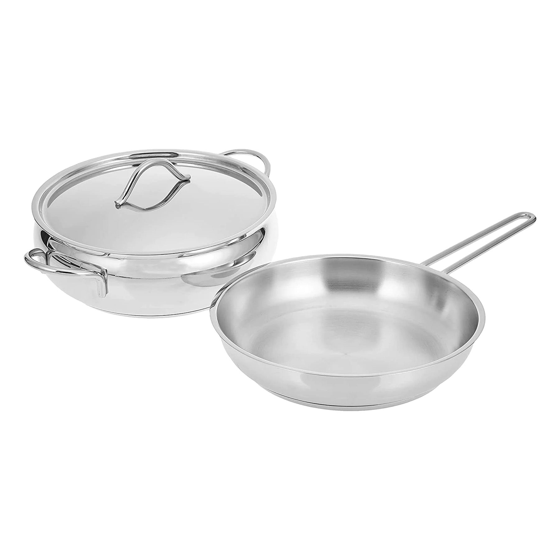 Set of casseroles 11 Pcs- Silver