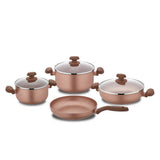 7 Pieces cookware set with lid