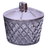 Round Food Canister , Silver
