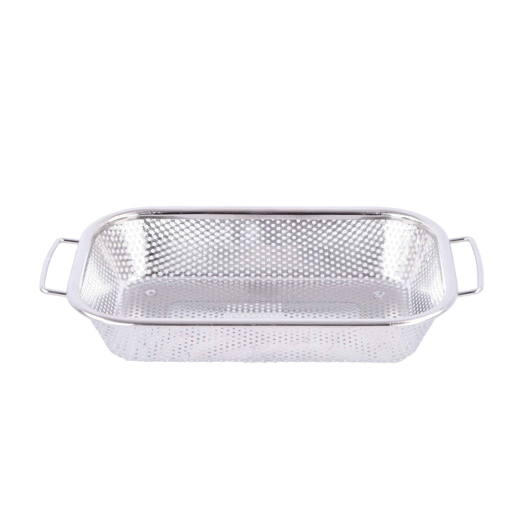 Rectangular Strainer with handles - Silver