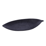 Black terra leaf plate