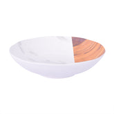 Round Bowl - Marble & Brown