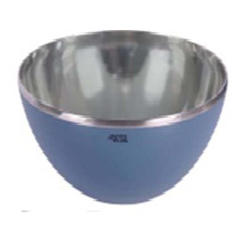 Microsteel Bowl 1000Ml - Silver & Blue