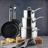 A1150 Proline 9 Pcs Cookware Set - Silver