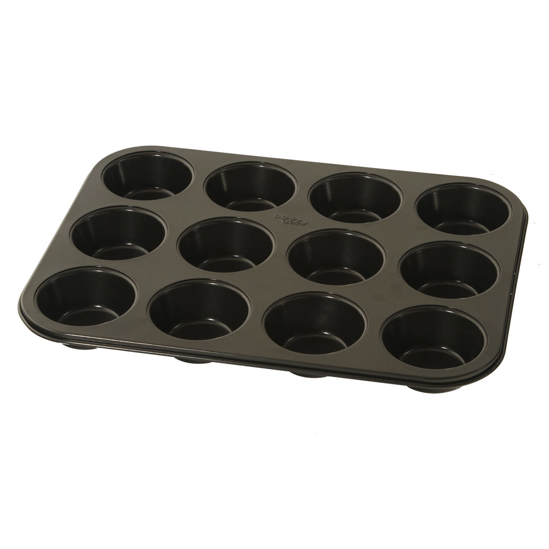 12 Cups Muffin Pan, Black