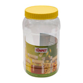 Round storage jar, Clear