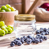 Glass canister with lid
