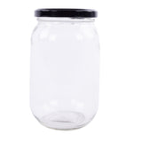 Glass canister with lid