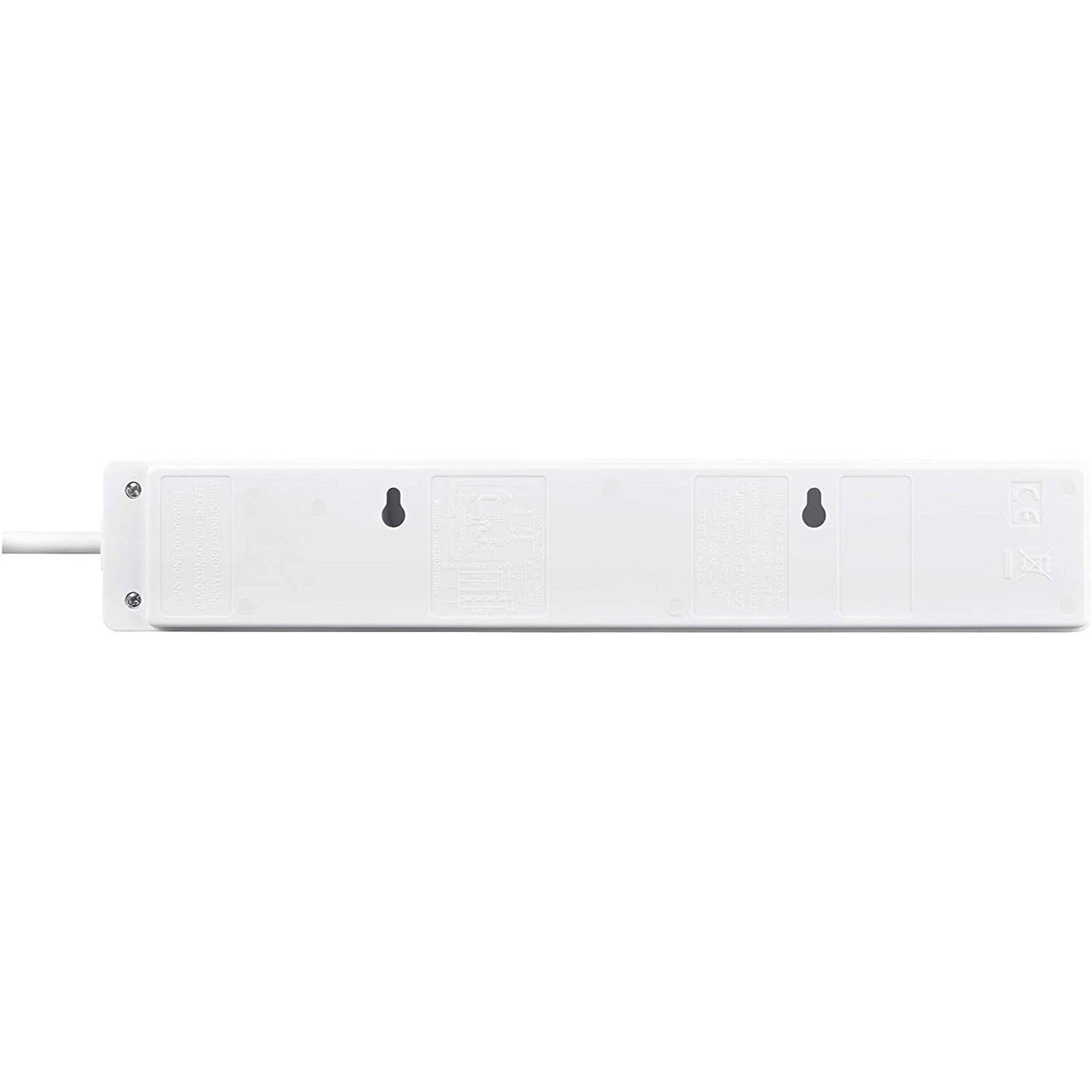 Electrical extension with 4 sockets , White Color