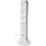 Electrical extension with 10 sockets , White Color