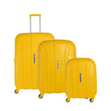 Trolley Hard Luggage Set, 3 Pieces - Yellow