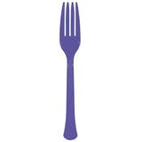 Heavy Weight Plastic Forks – 20 Pieces-Purple