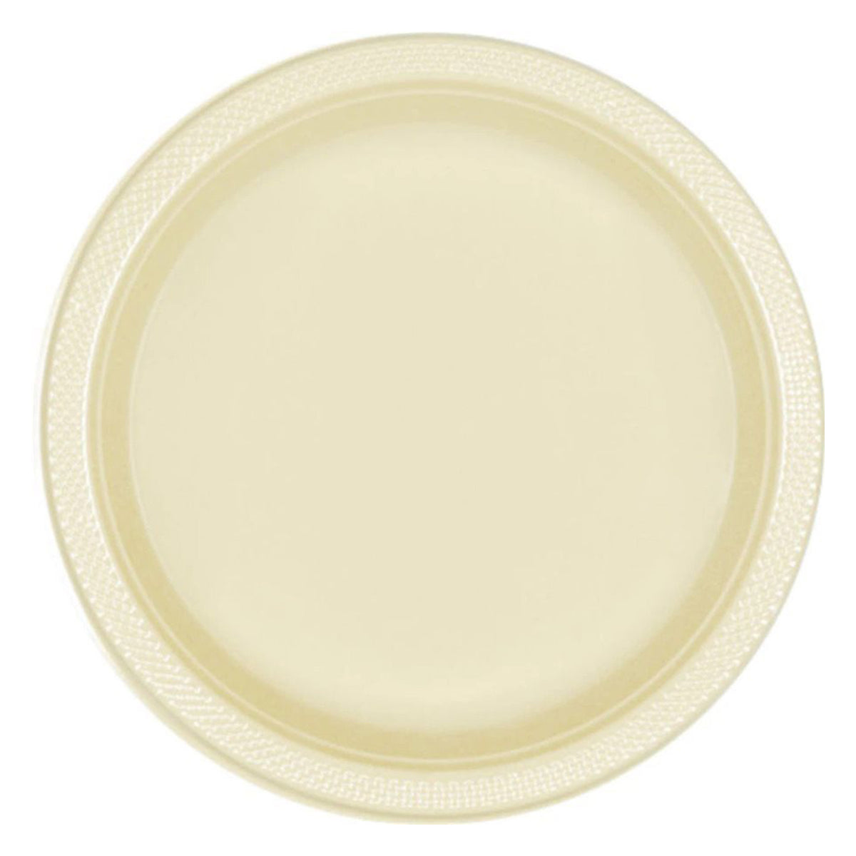 Plastic Plates Set Medium, Creamy