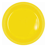 Plastic Plates Set 17 cm yellow